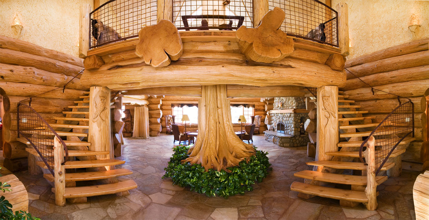 Уникальные дома из дерева фото